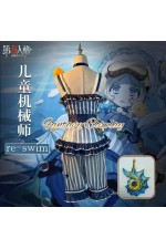 Identity V Mechanic Tracy Reznik Re-Swim Blue Outfit Cosplay Costume